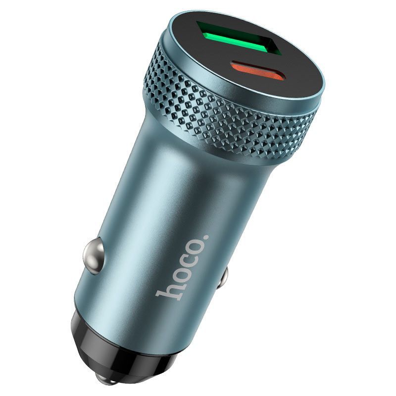 Hoco Z49B Level Car Charger QC3.0 38W Green Hoco Z49B Level Car Charger QC3.0 38W Green