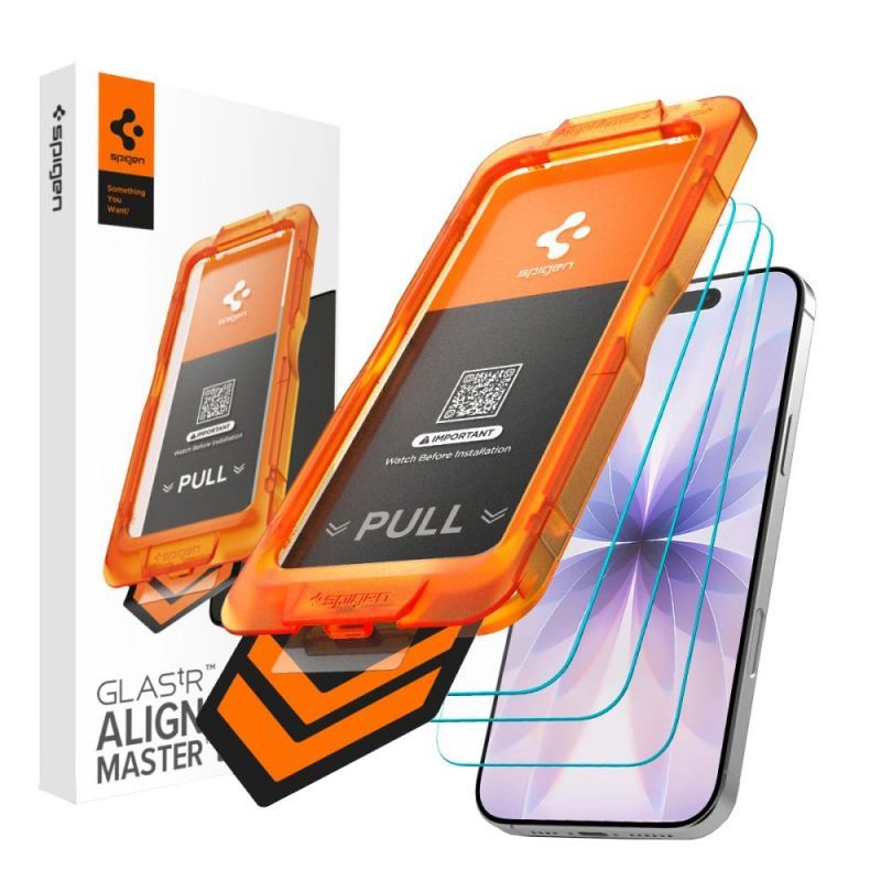 Spigen Glass tR AlignMaster S for iPhone 17 3 Pack Spigen Glass tR AlignMaster S for iPhone 17 3 Pack