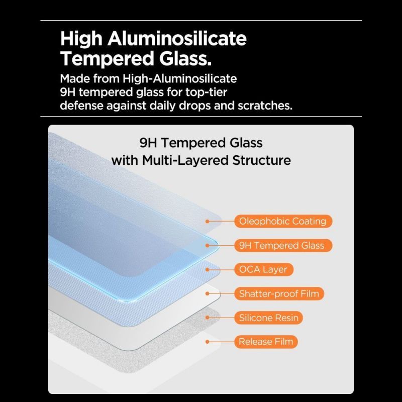 Spigen Glass tR AlignMaster S for iPhone 17 Pro Max 3 Pack Spigen Glass tR AlignMaster S for iPhone 17 Pro Max 3 Pack