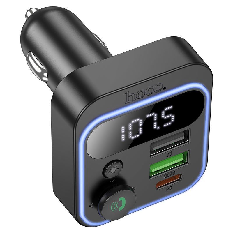 Hoco E85 Bluetooth FM-transmitter Black Hoco E85 Bluetooth FM-transmitter Black