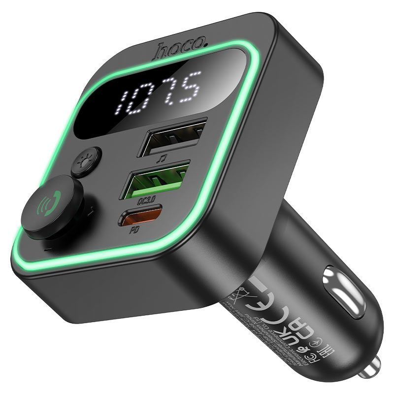 Hoco E85 Bluetooth FM-transmitter Black Hoco E85 Bluetooth FM-transmitter Black