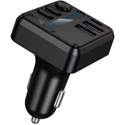 Hoco E89 Bluetooth FM-transmitter Black Hoco E89 Bluetooth FM-transmitter Black