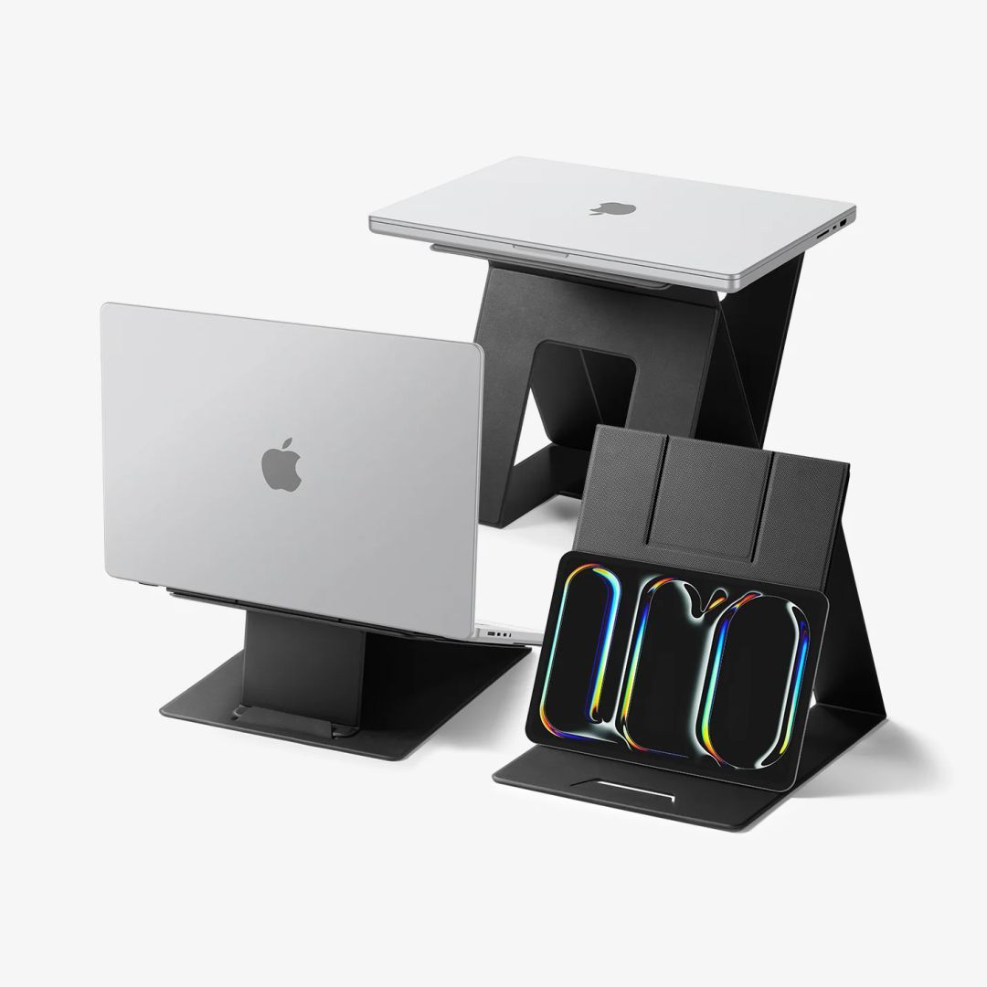 Spigen LD201-S10 Slim Fold Non Adhesive Laptop Stand Black Spigen LD201-S10 Slim Fold Non Adhesive Laptop Stand Black