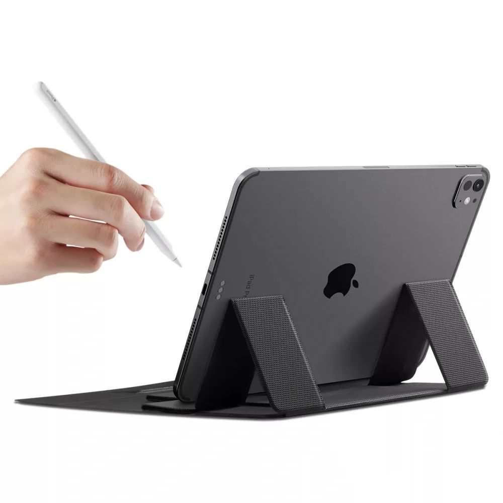Spigen LD201-S8 Slim Fold Non Adhesive Laptop Stand Black