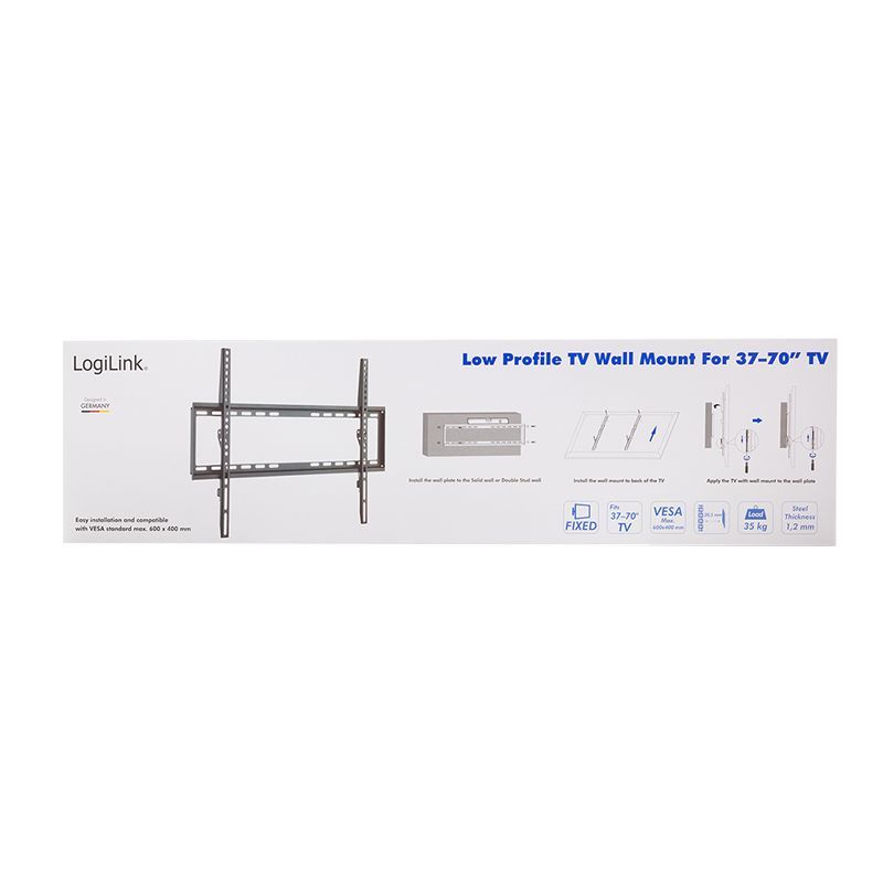 Logilink BP0038 37"-70" TV Wall Mount Fixed Black Logilink BP0038 37"-70" TV Wall Mount Fixed Black