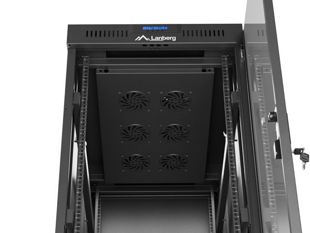 Lanberg 19" 32U Szabadon álló Rackszekrény Black