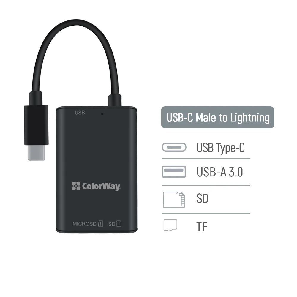ColorWay CW-CR-02 Card Reader Black ColorWay CW-CR-02 Card Reader Black