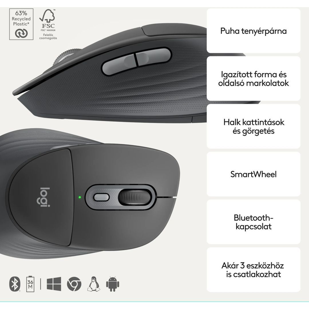 Logitech MK880 Signature Comfort Plus keyboard Combo Black HU Logitech MK880 Signature Comfort Plus keyboard Combo Black HU