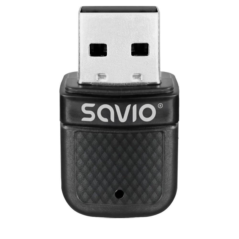 Savio BT-070 Wi-Fi 6 & Bluetooth adapter Black
