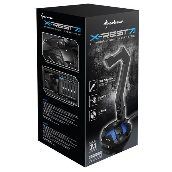 Sharkoon X-Rest 7.1 Headset Stand Black Sharkoon X-Rest 7.1 Headset Stand Black
