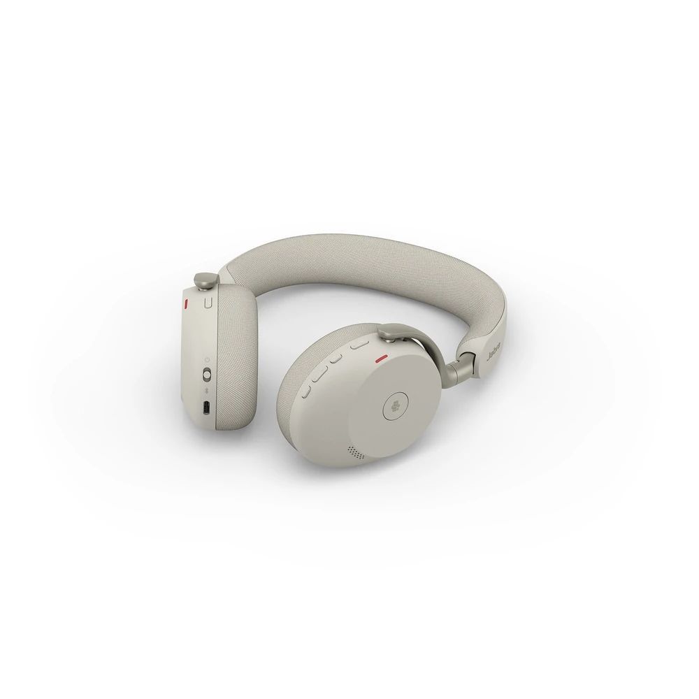 Jabra Evolve3 75 MS Stereo USB-C Wireless Bluetooth Headset Warm Gray