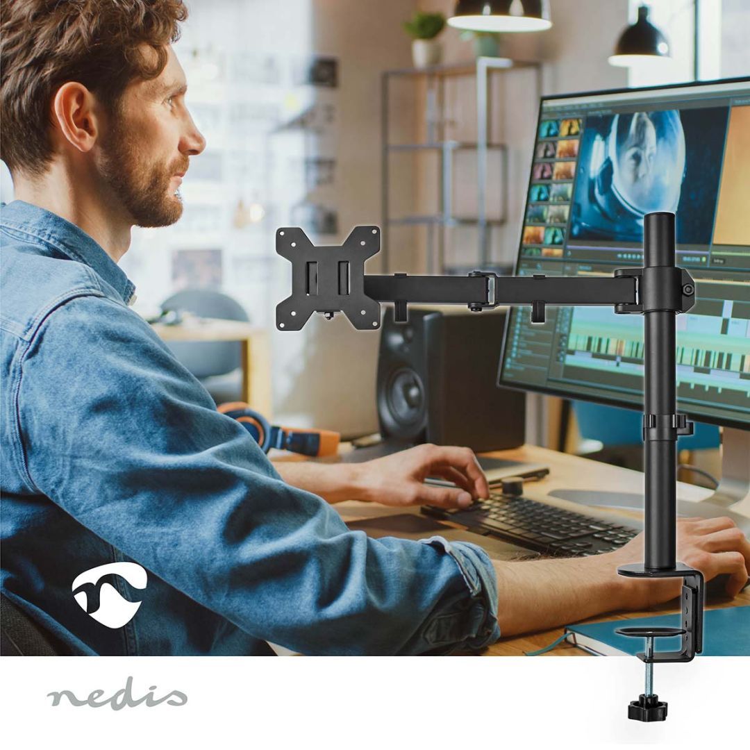 Nedis MMSIS110BK Desk Monitor Mount 15-32" Black