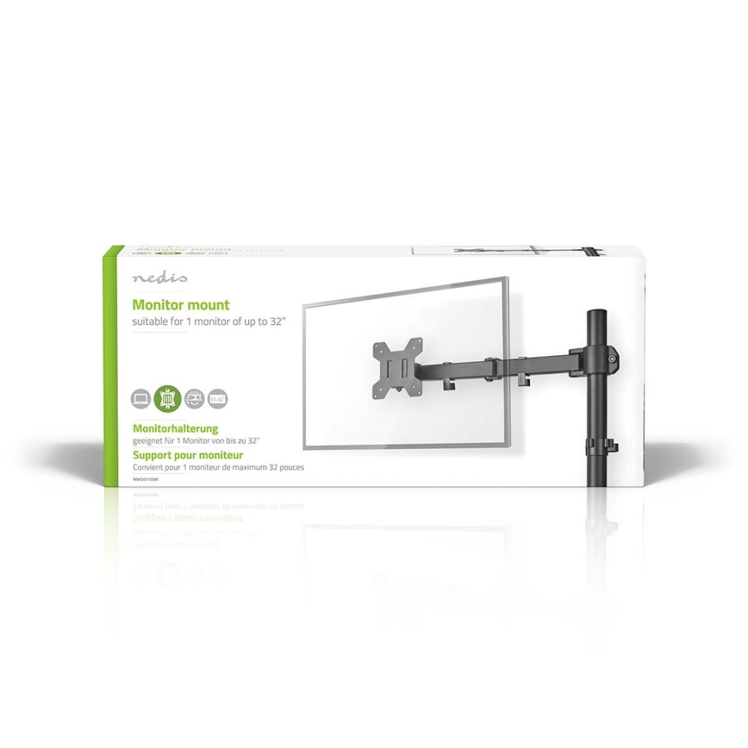 Nedis MMSIS110BK Desk Monitor Mount 15-32" Black