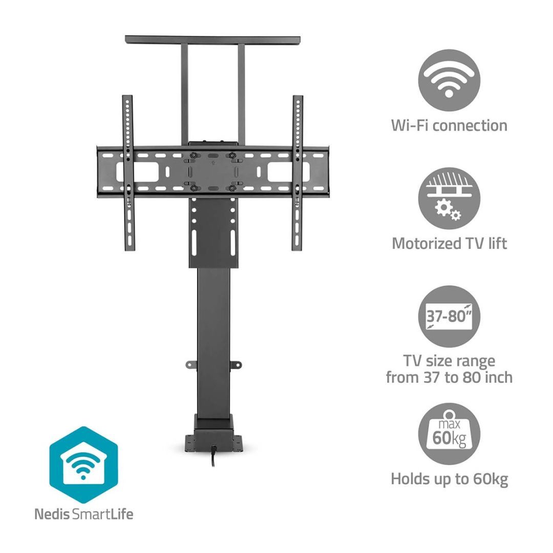 Nedis SmartLife Motorized TV Lift 37-80" Black Nedis SmartLife Motorized TV Lift 37-80" Black