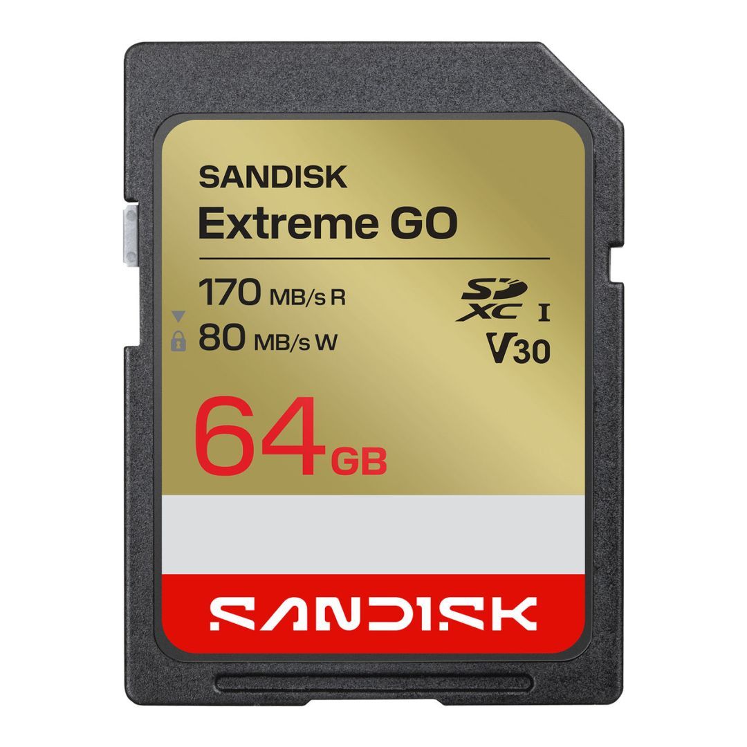 Sandisk 64GB SDXC Extreme GO UHS-I U3 V30