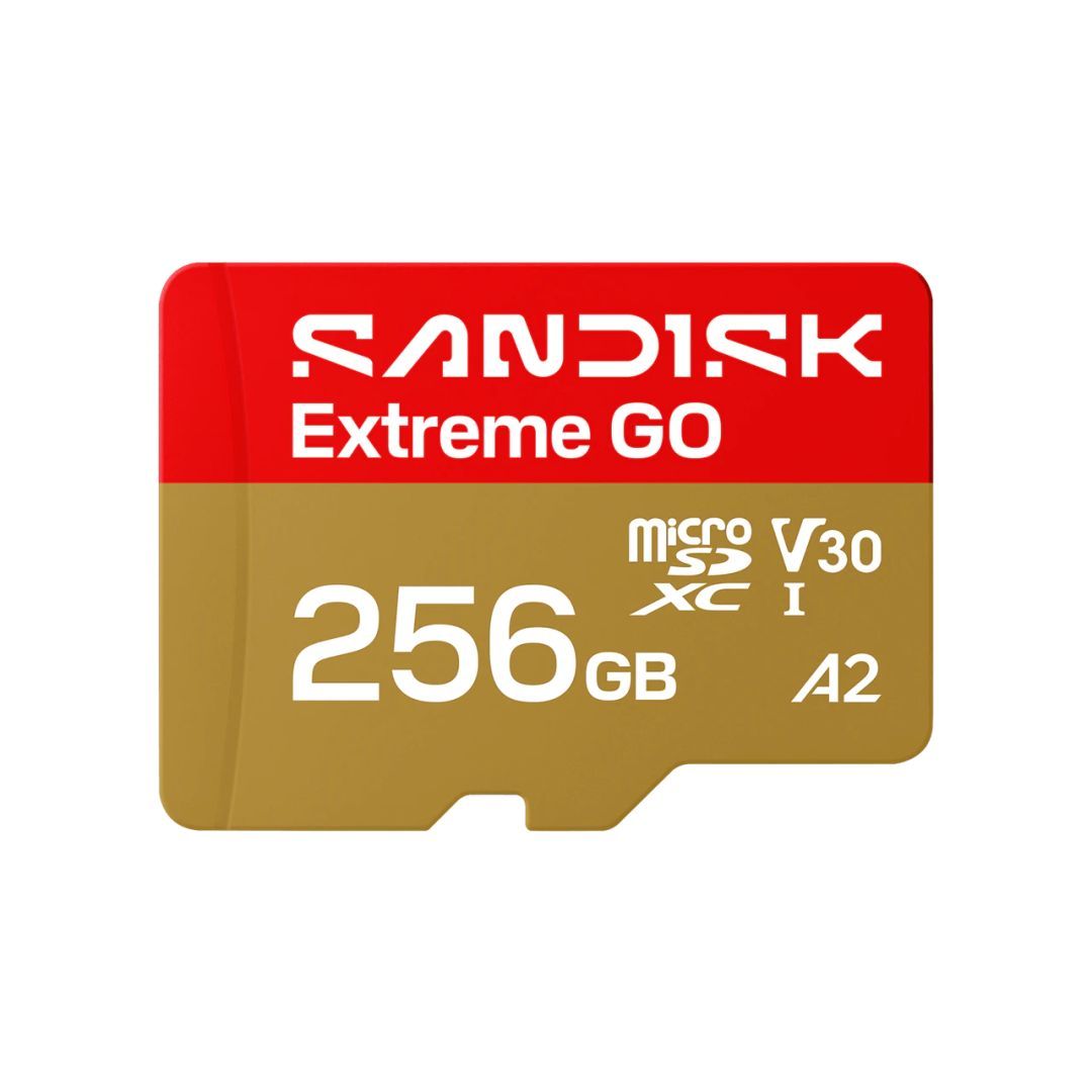 Sandisk 256GB microSDXC Extreme GO UHS-I U3 V30 A2 Sandisk 256GB microSDXC Extreme GO UHS-I U3 V30 A2
