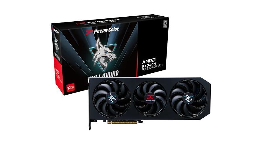 PowerColor RX9070 GRE 12GB DDR6 Hellhound