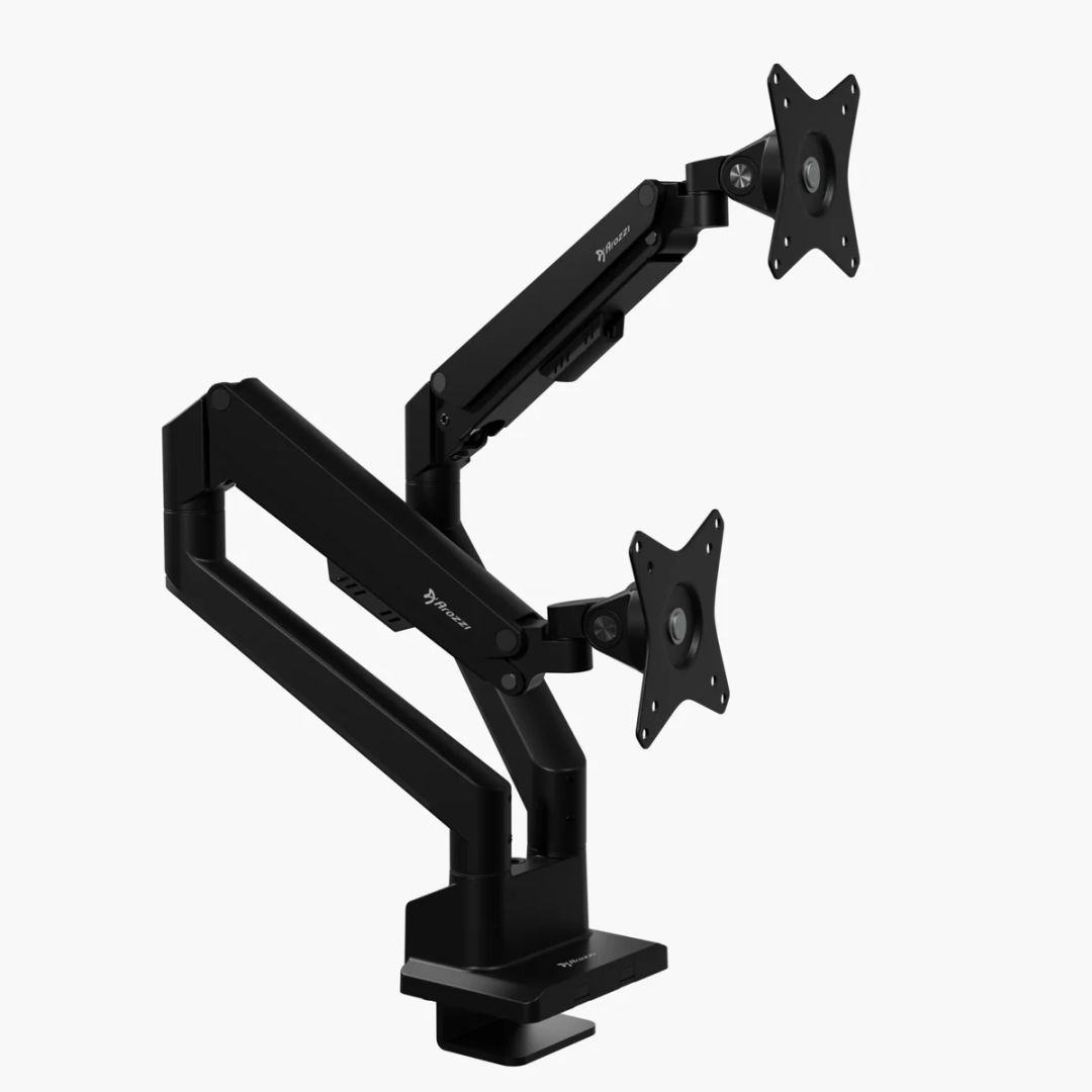 Arozzi Alzare Neo Duo Gas Spring Monitor Arm Black Arozzi Alzare Neo Duo Gas Spring Monitor Arm Black