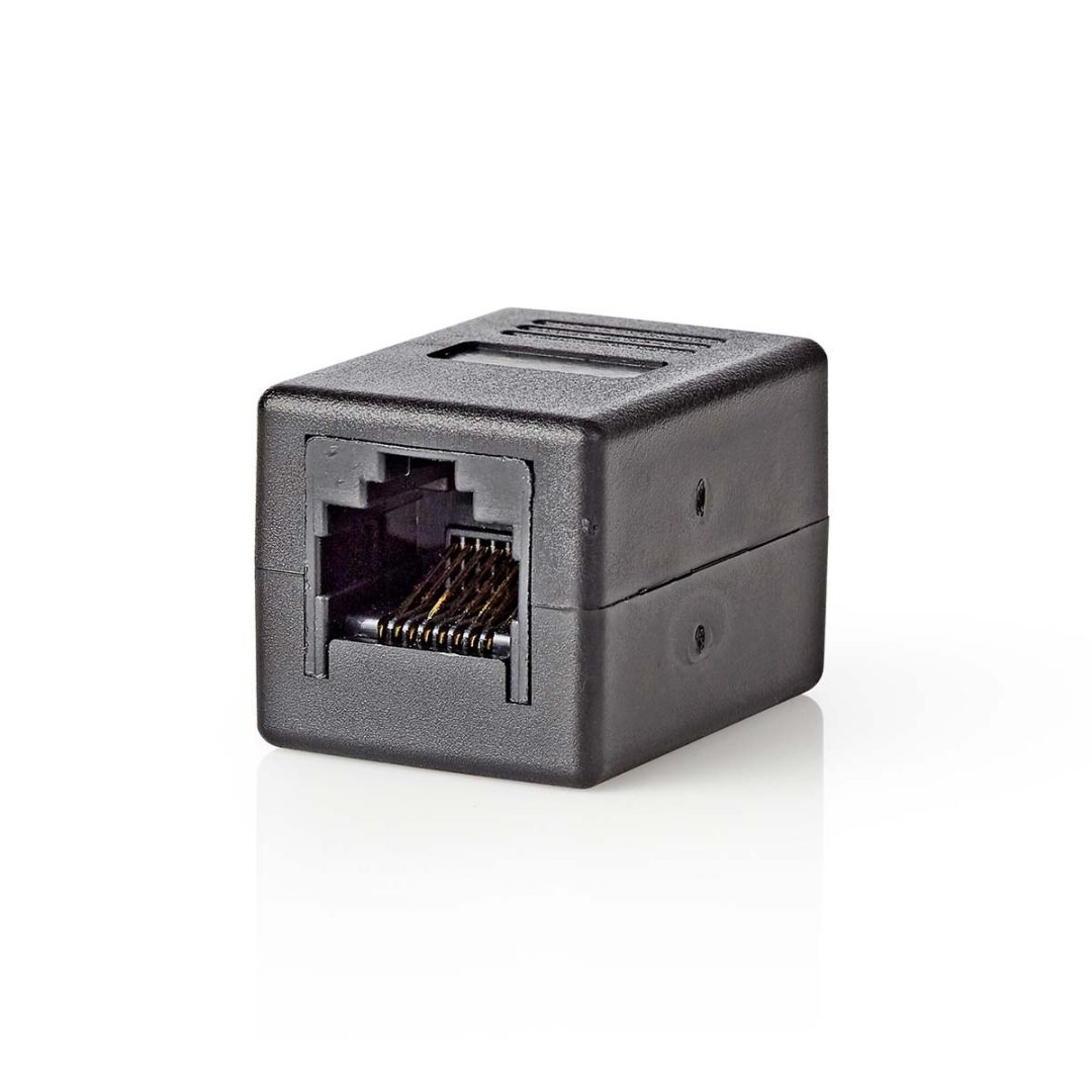 Nedis CAT5e / CAT6 Female Network Coupler Black