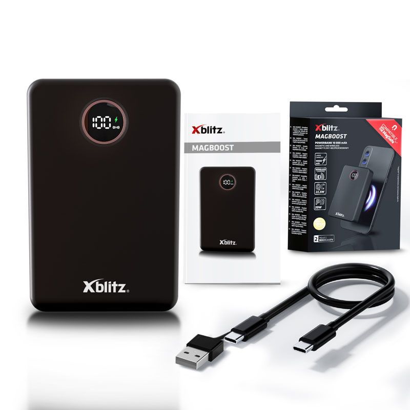 Xblitz Magboost 10000mAh PowerBank Black