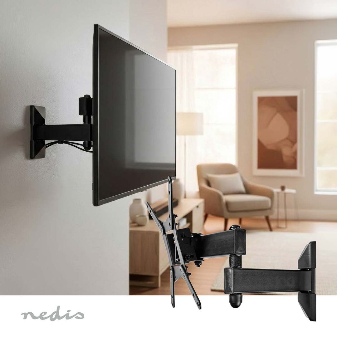 Nedis Full Motion TV Wall Mount 10-32" Black Nedis Full Motion TV Wall Mount 10-32" Black