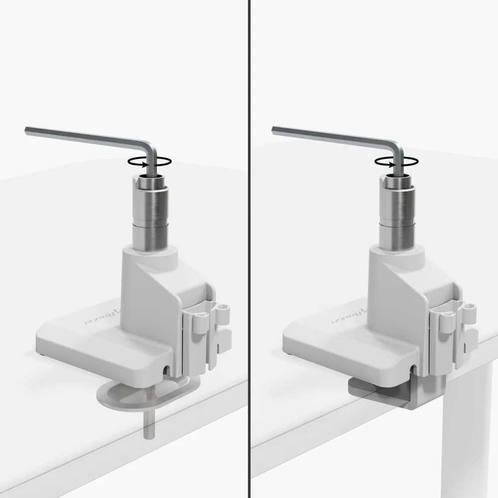 Arozzi AROZZI ALZARE Neo Gas Spring Monitor Stand White Arozzi AROZZI ALZARE Neo Gas Spring Monitor Stand White