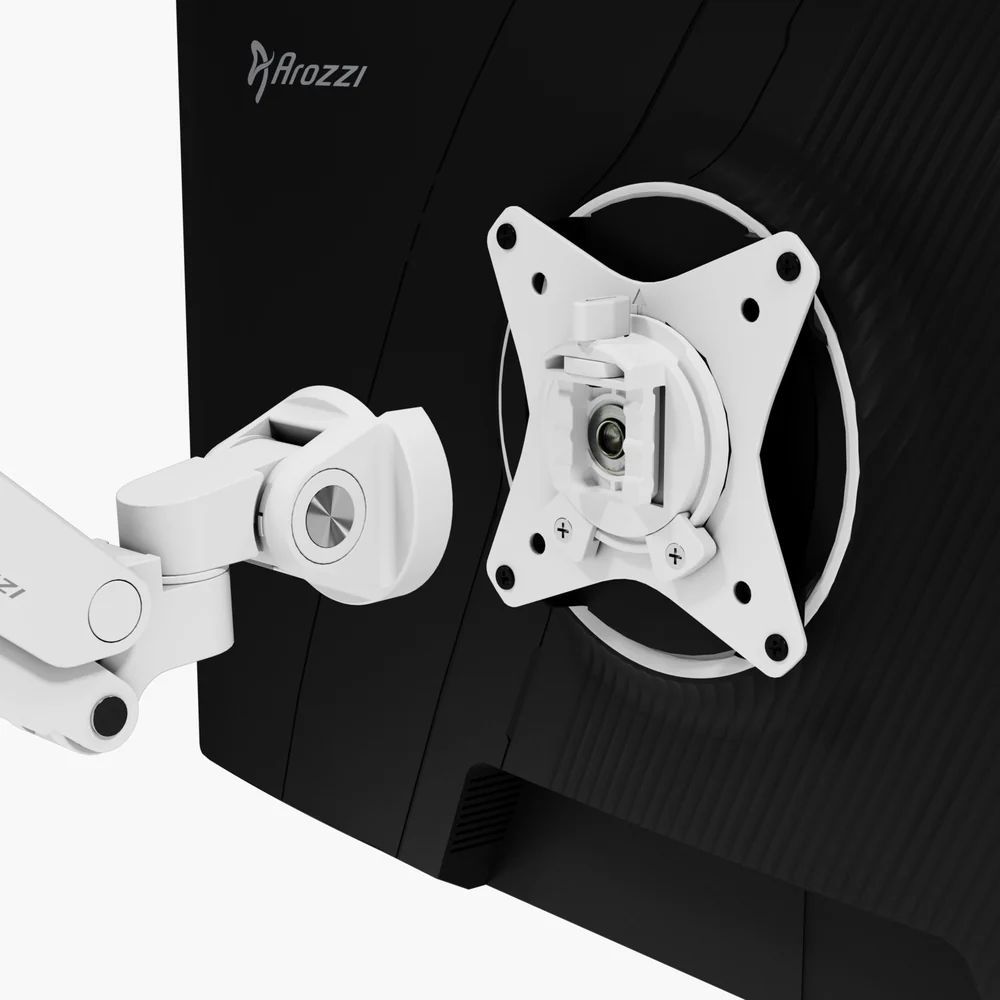 Arozzi AROZZI ALZARE Neo Gas Spring Monitor Stand White Arozzi AROZZI ALZARE Neo Gas Spring Monitor Stand White