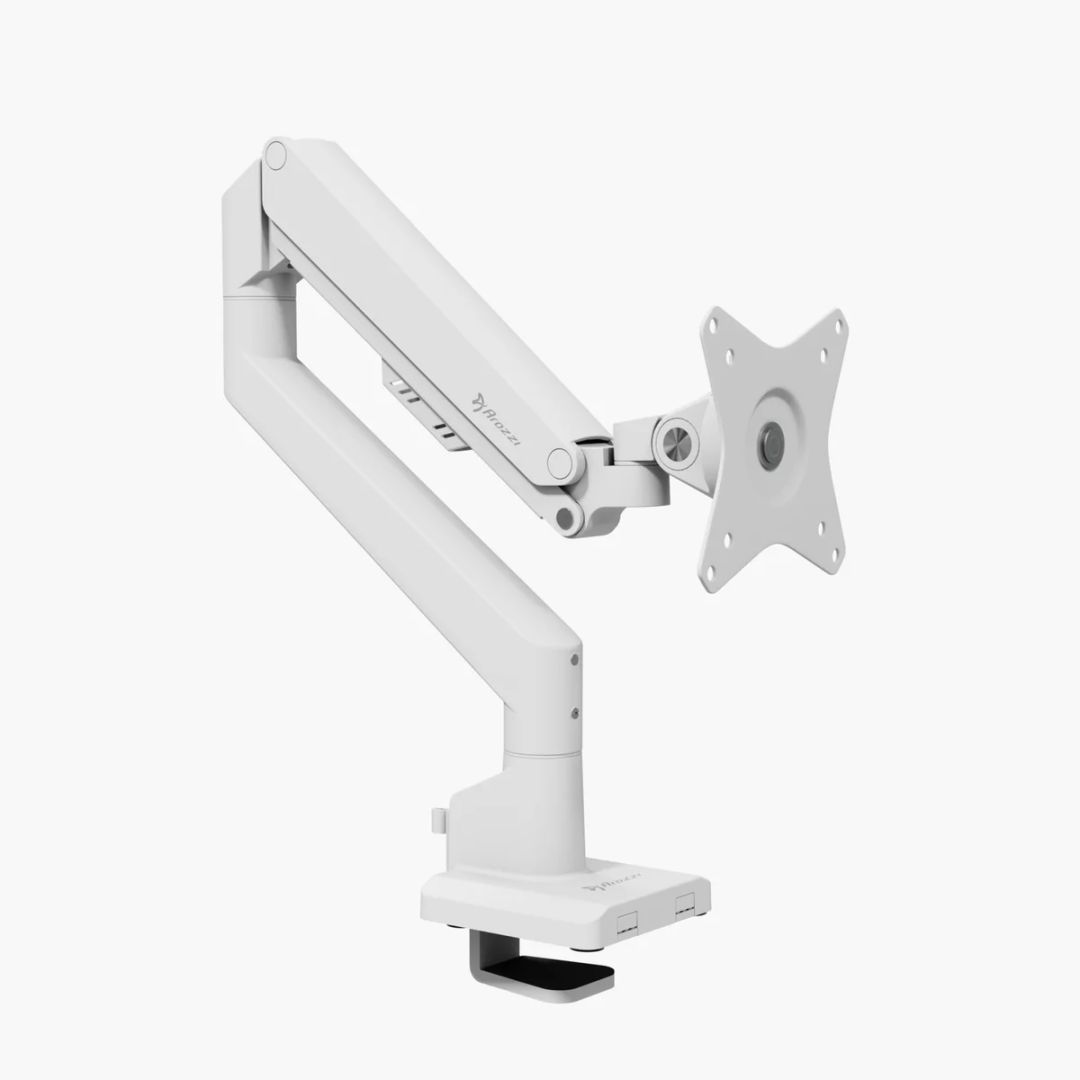 Arozzi AROZZI ALZARE Neo Gas Spring Monitor Stand White Arozzi AROZZI ALZARE Neo Gas Spring Monitor Stand White