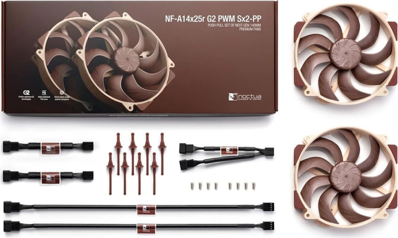 Noctua NF-A14x25r G2 PWM SX2 PP (2-pack) Noctua NF-A14x25r G2 PWM SX2 PP (2-pack)