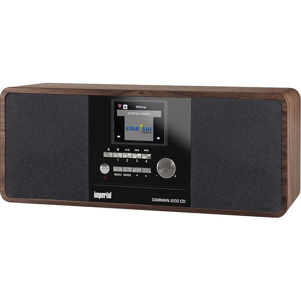 Imperial DABMAN i200 CD Hybrid Internet Radio Wood Look