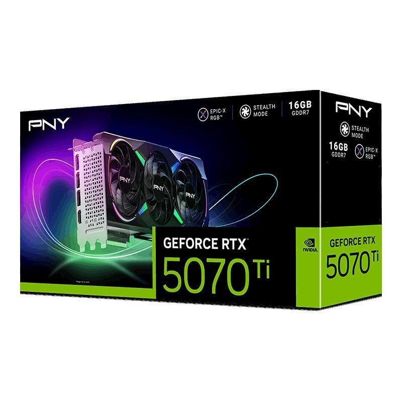 PNY GeForce RTX5070TI 16GB DDR7 Gaming Triple Fan ARGB