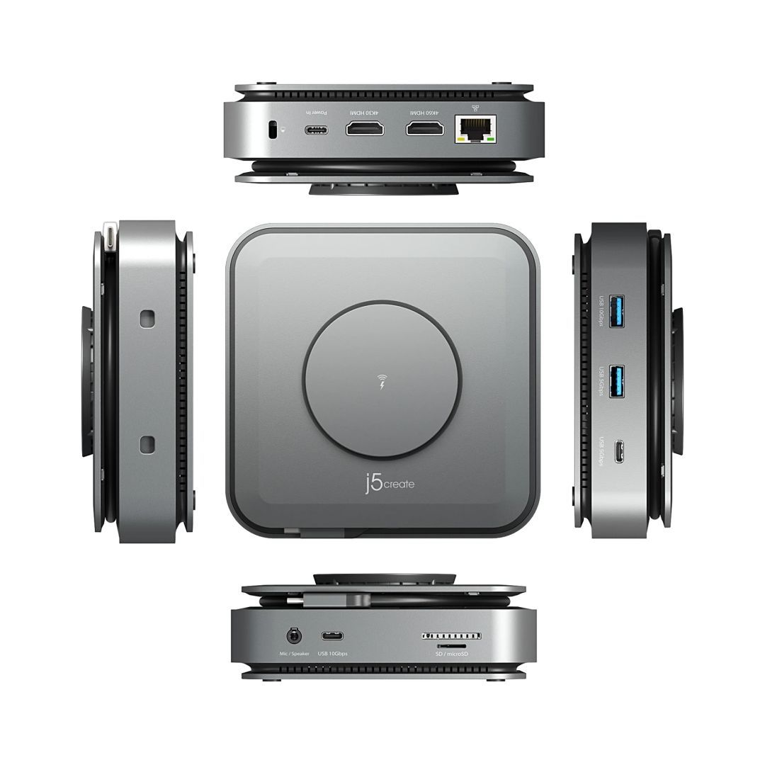 j5create USB-C Dock Dual 4K HDMI Space Grey j5create USB-C Dock Dual 4K HDMI Space Grey