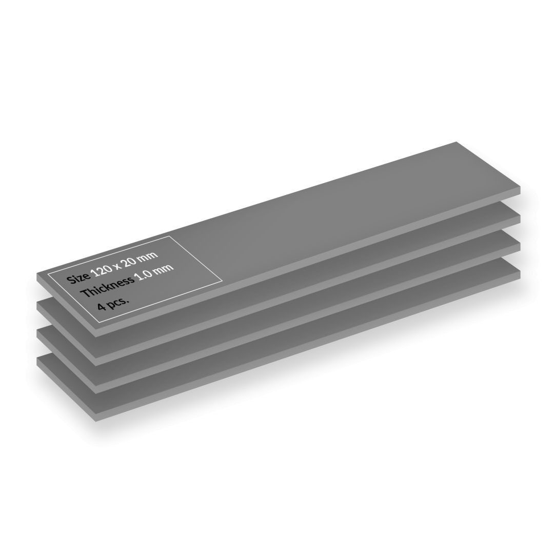Arctic TP-4 120x20x1mm Hővezető lap (4lap/csomag) Arctic TP-4 120x20x1mm Hővezető lap (4lap/csomag)