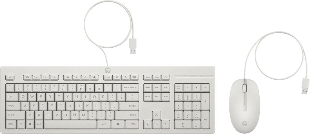 HP 225 Wired Keyboard Combo White US HP 225 Wired Keyboard Combo White US