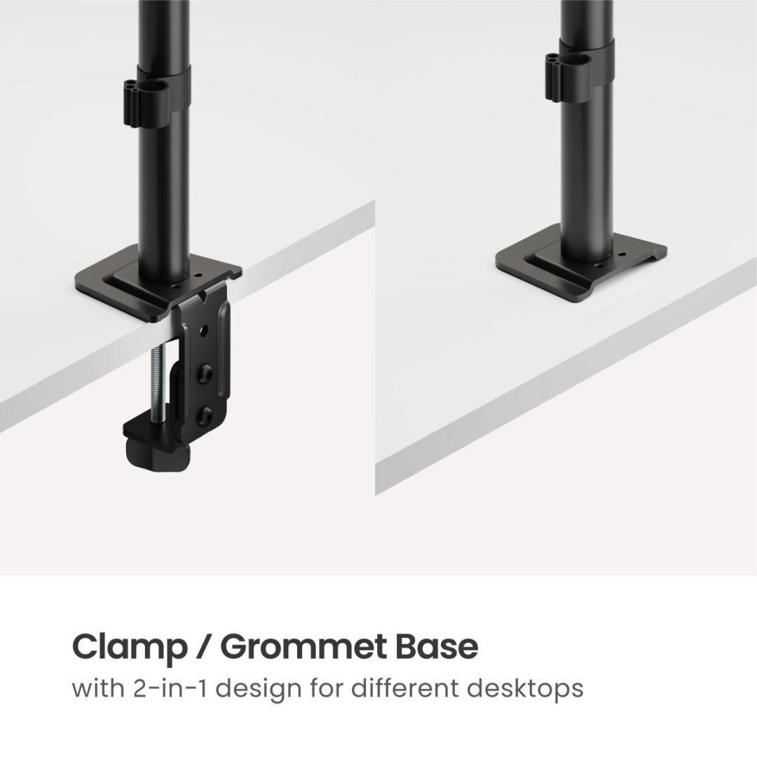 EQuip Articulating Monitor Desk Mount 17"-32" Black EQuip Articulating Monitor Desk Mount 17"-32" Black