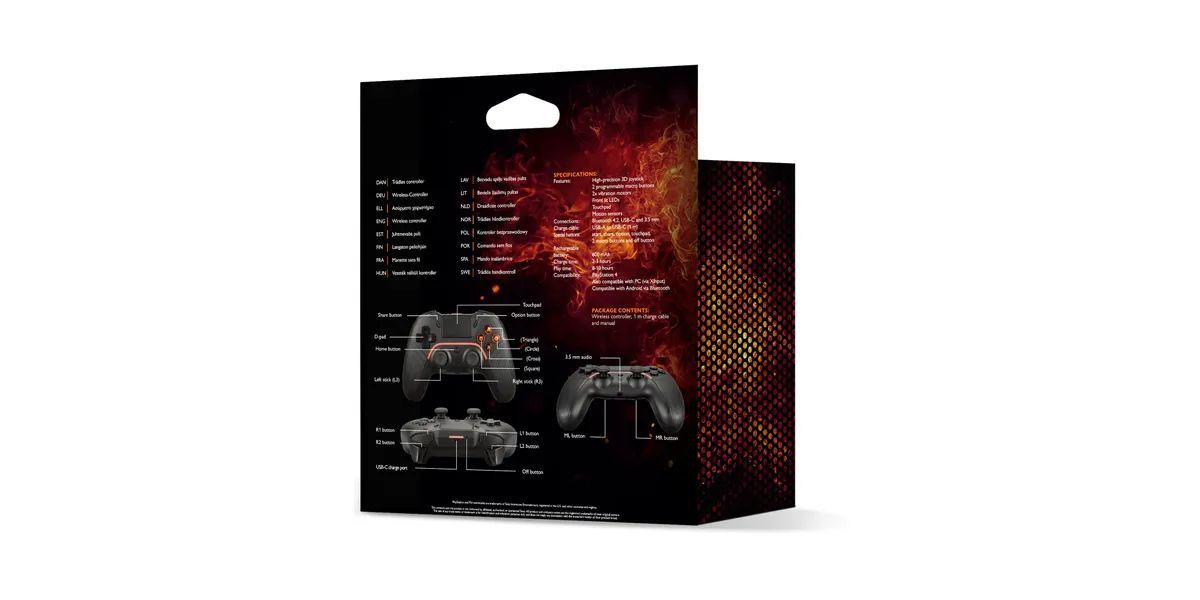 Deltaco GAM-139 Gamepad Black Deltaco GAM-139 Gamepad Black
