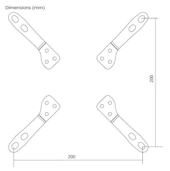 EQuip Monitor VESA Extension Adapter 23"-42" Black EQuip Monitor VESA Extension Adapter 23"-42" Black