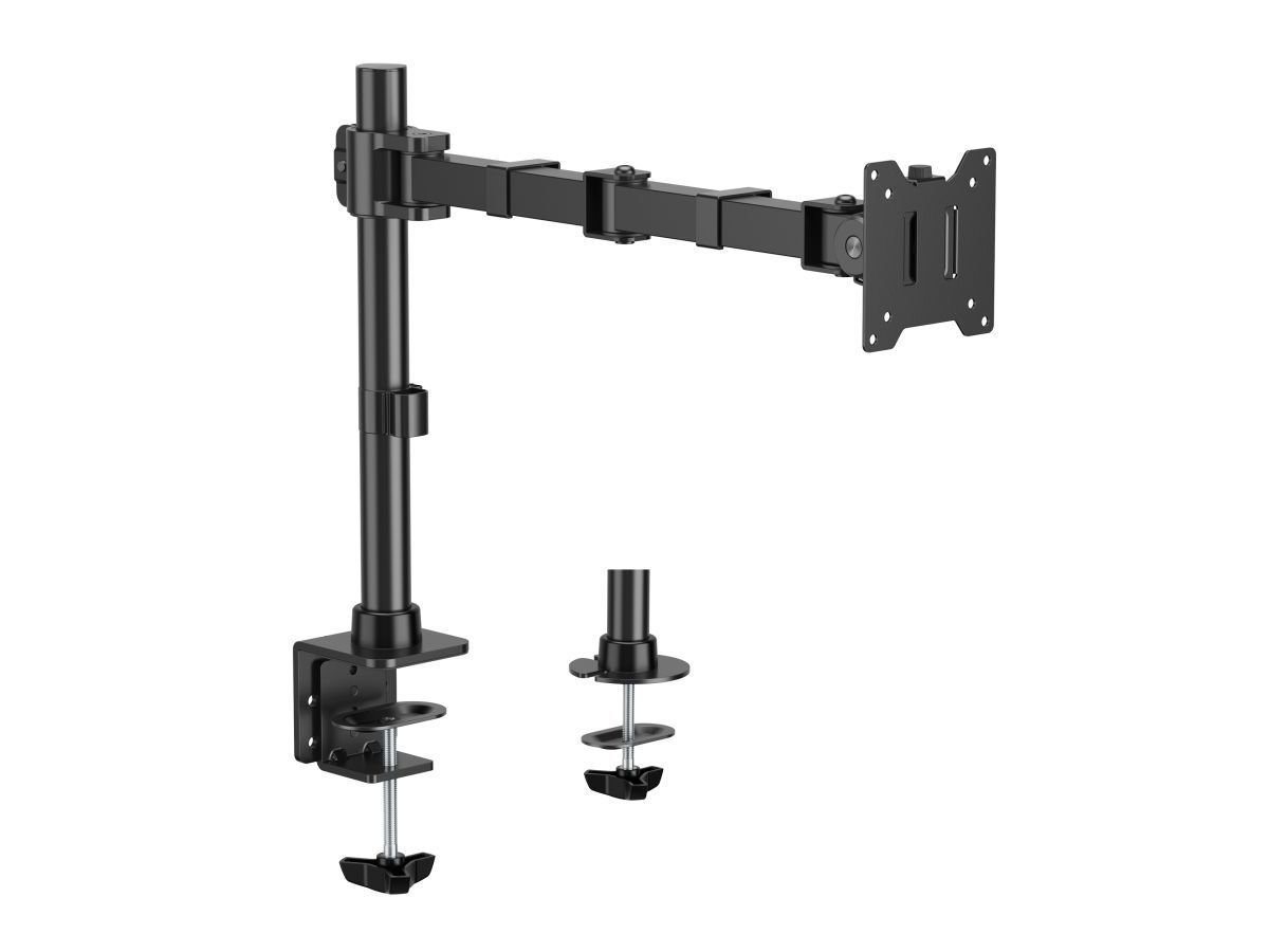 EQuip Heavy-Duty Articulating Monitor Desk Mount 17"-49" Black EQuip Heavy-Duty Articulating Monitor Desk Mount 17"-49" Black