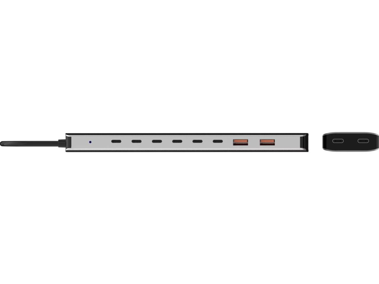 Sandberg USB-C to 8xUSB-C+2xUSB-A 100W Grey Sandberg USB-C to 8xUSB-C+2xUSB-A 100W Grey