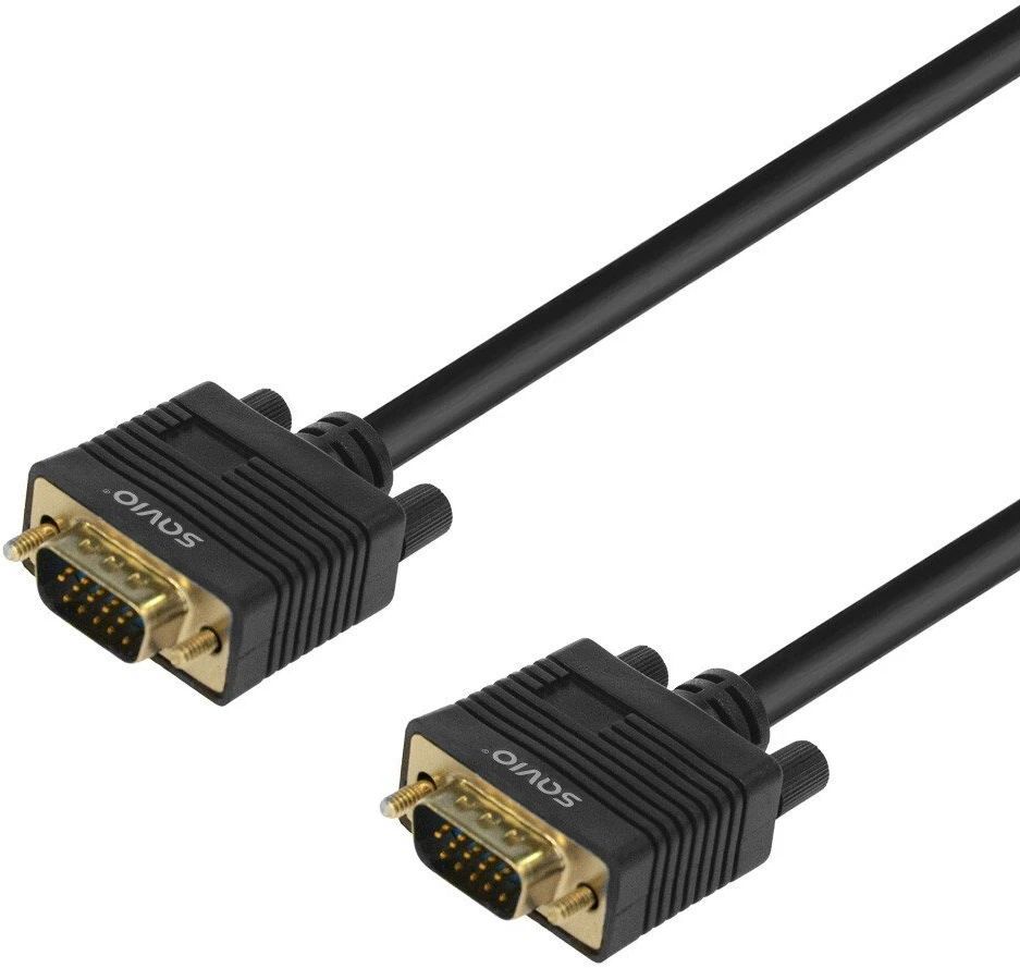 Savio CL-202 VGA to VGA Cable 1,8m Black Savio CL-202 VGA to VGA Cable 1,8m Black