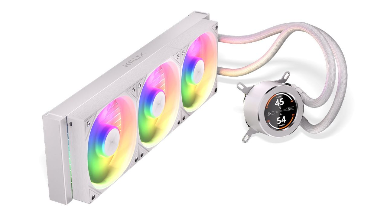 KRUX HydroGlance 360 ARGB LCD White KRUX HydroGlance 360 ARGB LCD White
