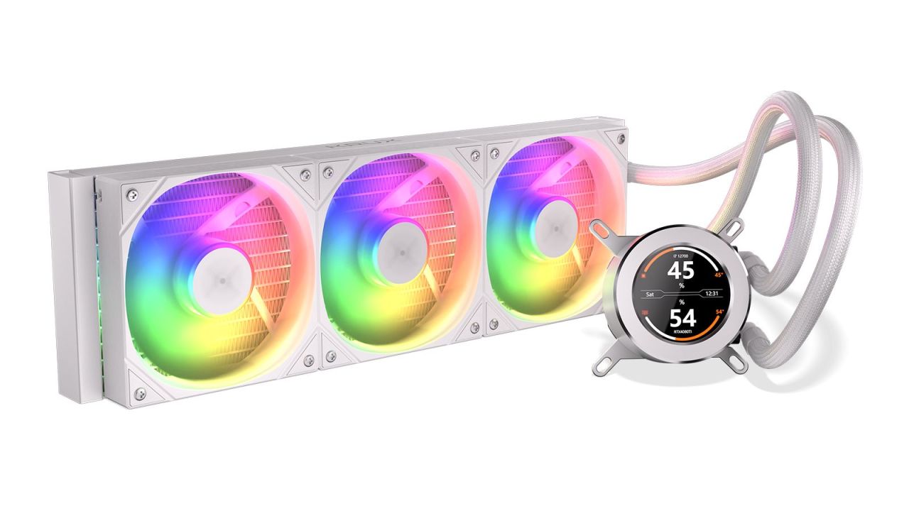 KRUX HydroGlance 360 ARGB LCD White KRUX HydroGlance 360 ARGB LCD White
