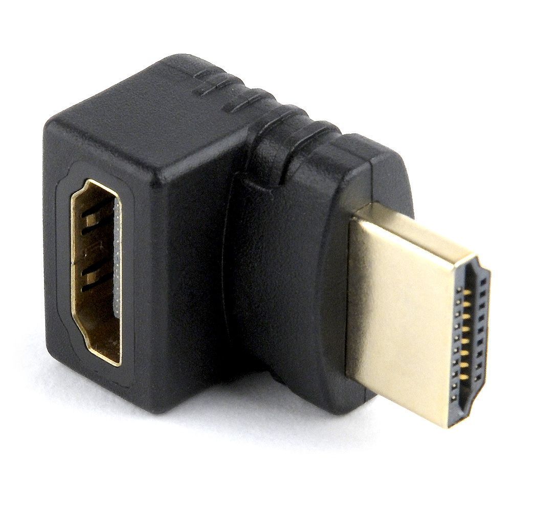Gembird HDMI right angle adapter 270° upwards Black Gembird HDMI right angle adapter 270° upwards Black