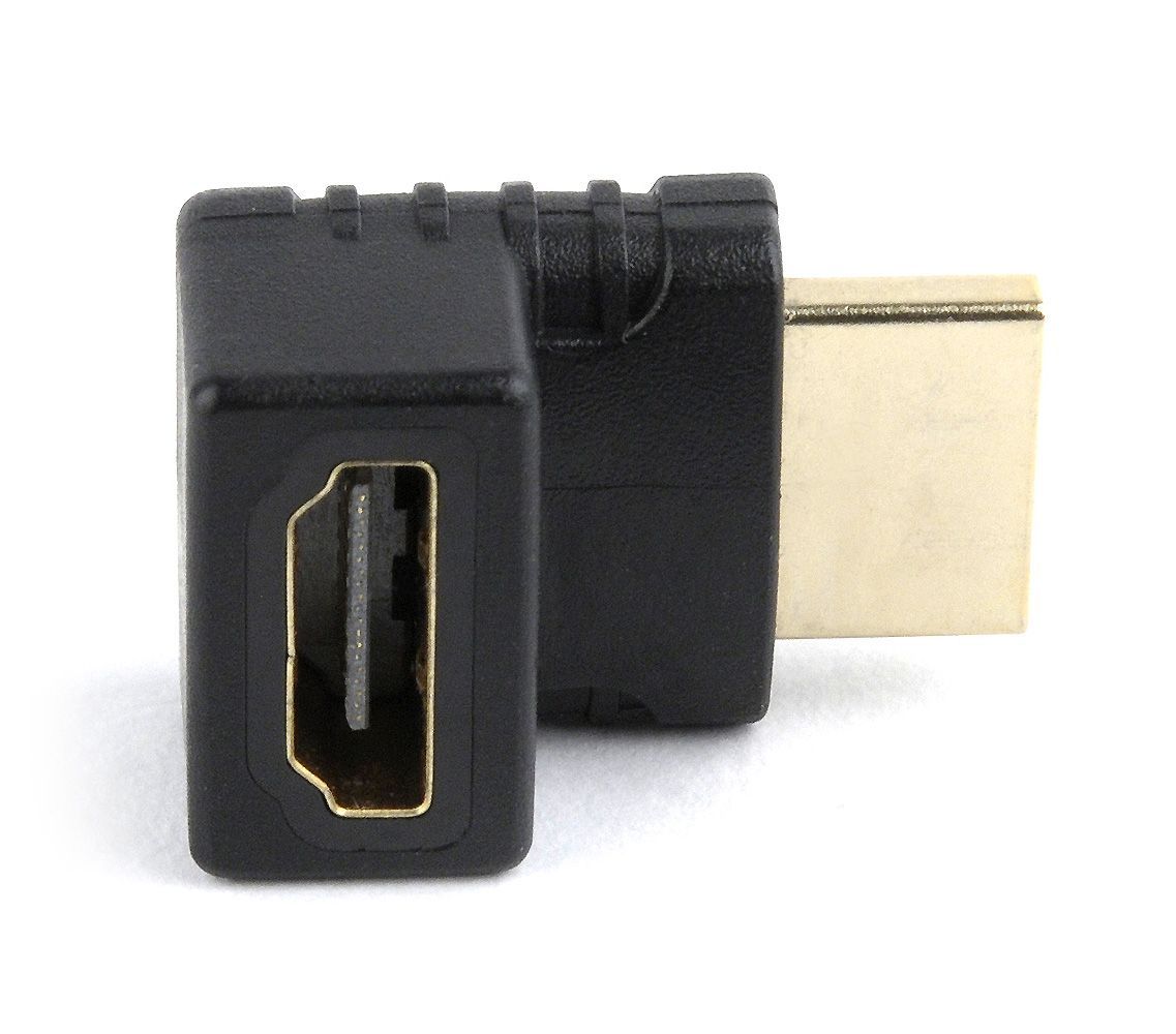Gembird HDMI right angle adapter 270° upwards Black Gembird HDMI right angle adapter 270° upwards Black
