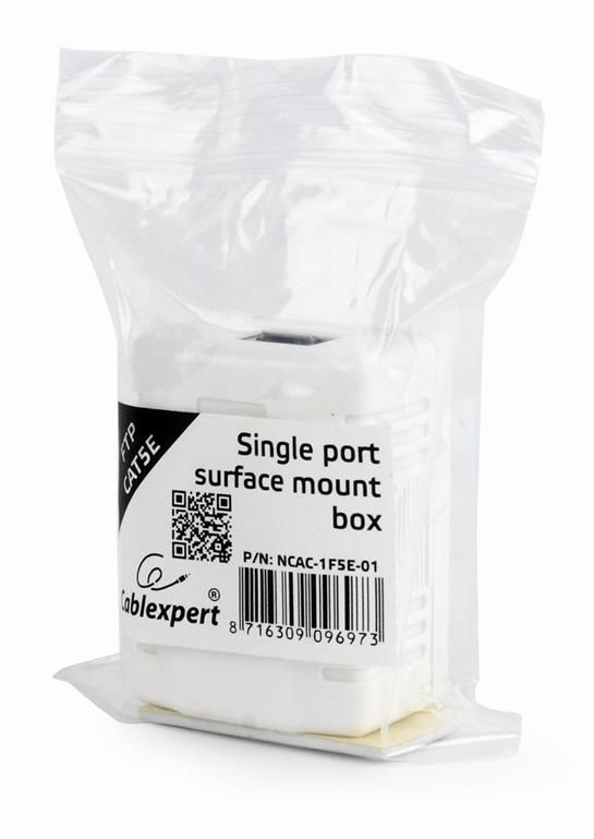 Gembird CAT5E FTP single port surface mount box White Gembird CAT5E FTP single port surface mount box White