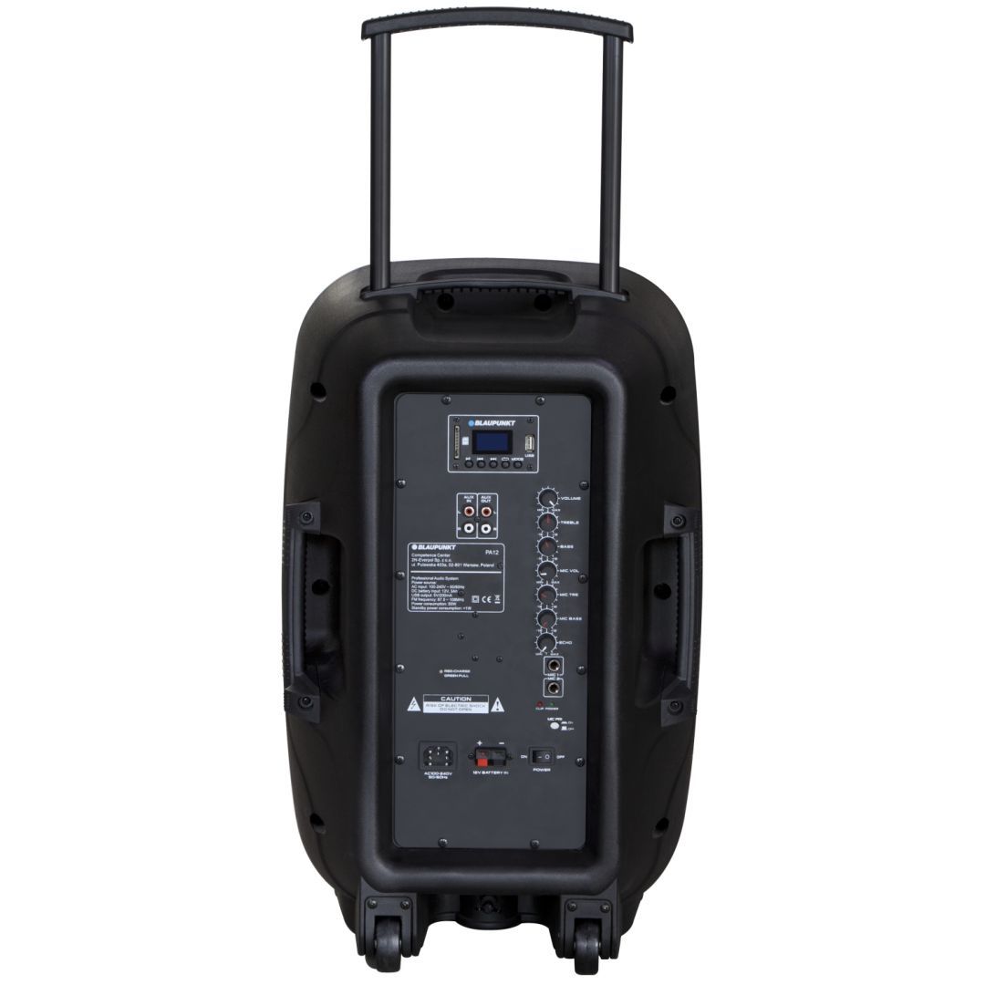 Blaupunkt PA12 Bluetooth party 650W hangszóró Black