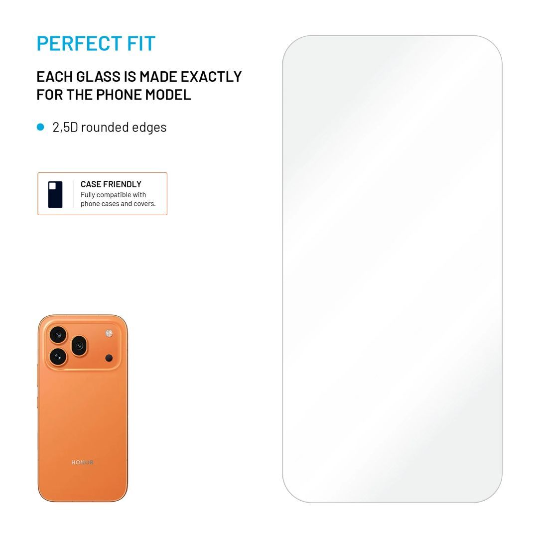FIXED 2,5D edzett üveg Honor 600 Pro készülékhez, 2drb FIXED 2,5D edzett üveg Honor 600 Pro készülékhez, 2drb