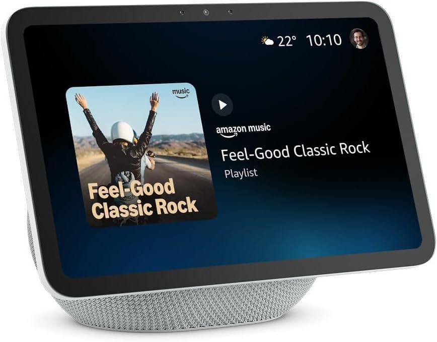 Amazon Echo Show 8 2025 Charcoal Glacier White