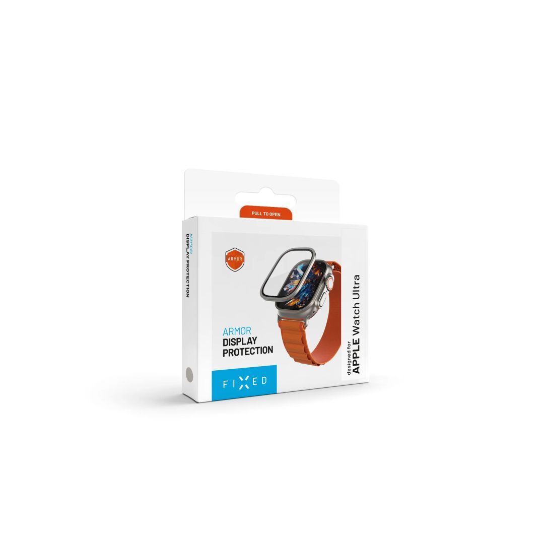 FIXED Prémium edzett üveg Apple Watch Ultra 49mm készülékhez, titán FIXED Prémium edzett üveg Apple Watch Ultra 49mm készülékhez, titán