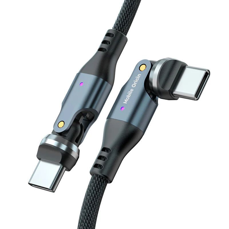 Mobile Origin 240W Rotating Cable 540° USB-C to USB-C 1m Black Mobile Origin 240W Rotating Cable 540° USB-C to USB-C 1m Black